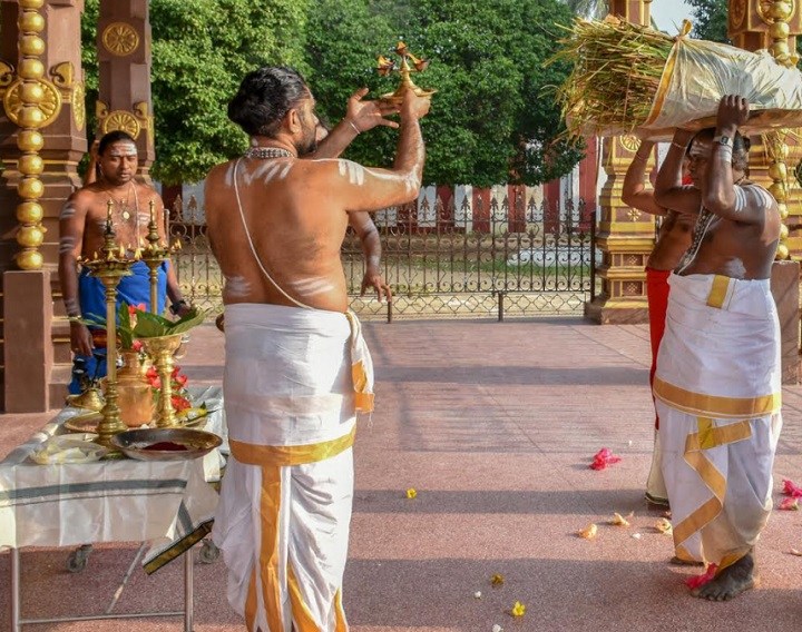 நல்லூர்க் கந்தன் ஆலயத்தில் நெற்கதிர் அறுவடை விழா!