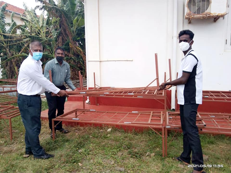 கொரோனா சிகிச்சை நிலையங்களுக்கு கட்டில்கள் செய்து வழங்கும் செயற்திட்டம்!