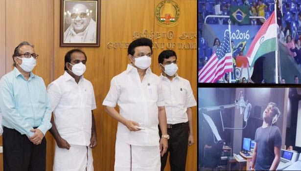 ஒலிம்பிக் வீரர்களை வாழ்த்தி யுவன் இசையமைத்த பாடல் - முதல்வர் மு.க.ஸ்டாலின் வெளியிட்டார்...